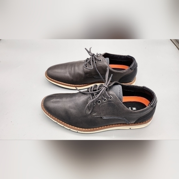 Mix No. 6 Shoe Mens 8.5 M Bache Lace Up Charcoal Black Oxford Casual - Picture 3 of 9